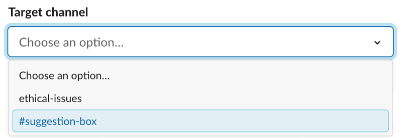 You can configure allowed channels. You can configure allowed channels.