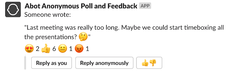 You can use emoji reactions You can use emoji reactions